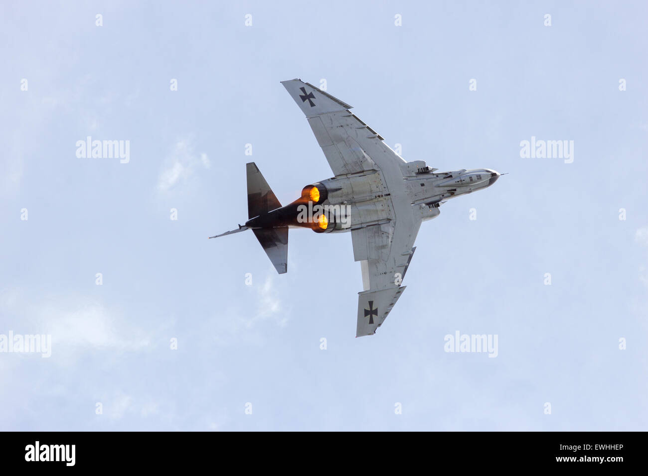 Tedesco F-4 Phantom sul suo ultimo volo prima decommisioned su Giugno 29, 2013 a Wittmund, Germania. Foto Stock