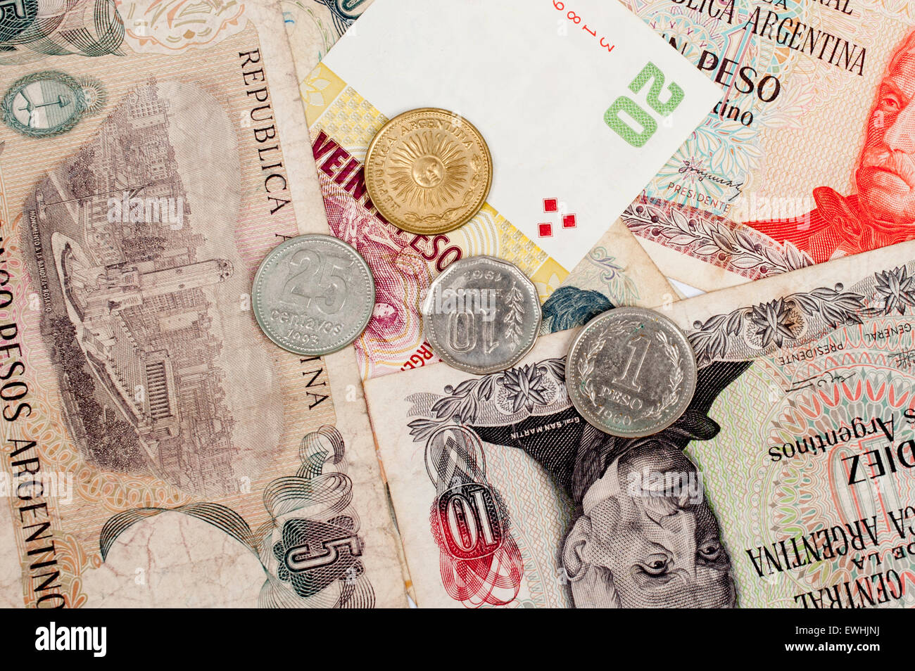 Valuta in background. Denaro e monete Foto Stock