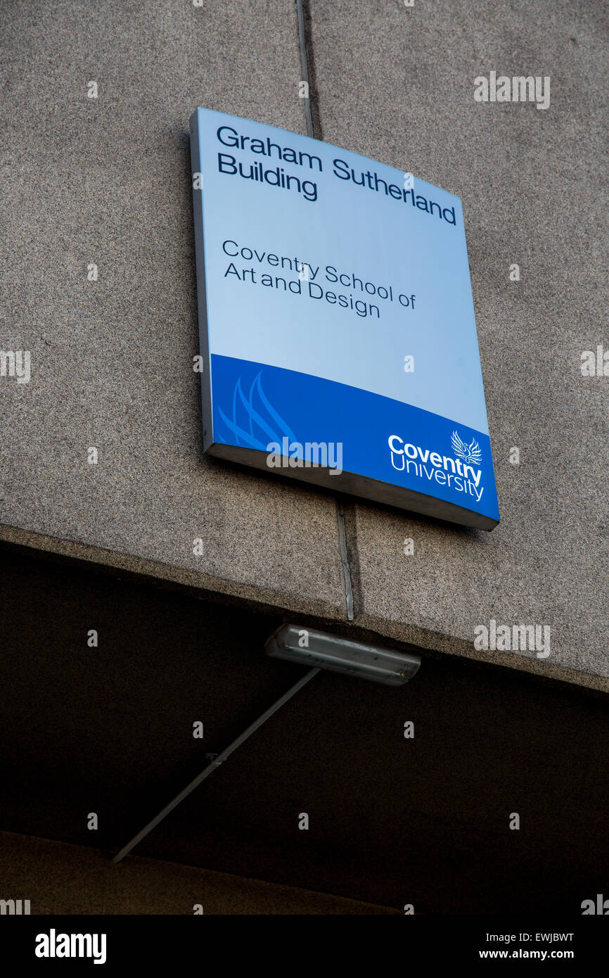 Colpo esterno dell Università di Coventry building Foto Stock