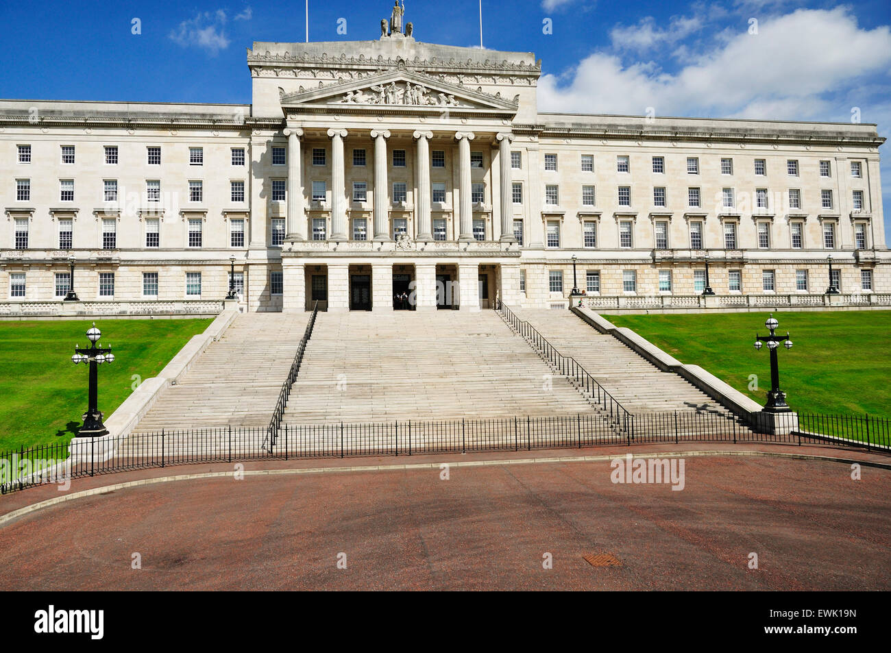 Il Palazzo del Parlamento, Stormont, Belfast, Irlanda del Nord, Regno Unito Foto Stock