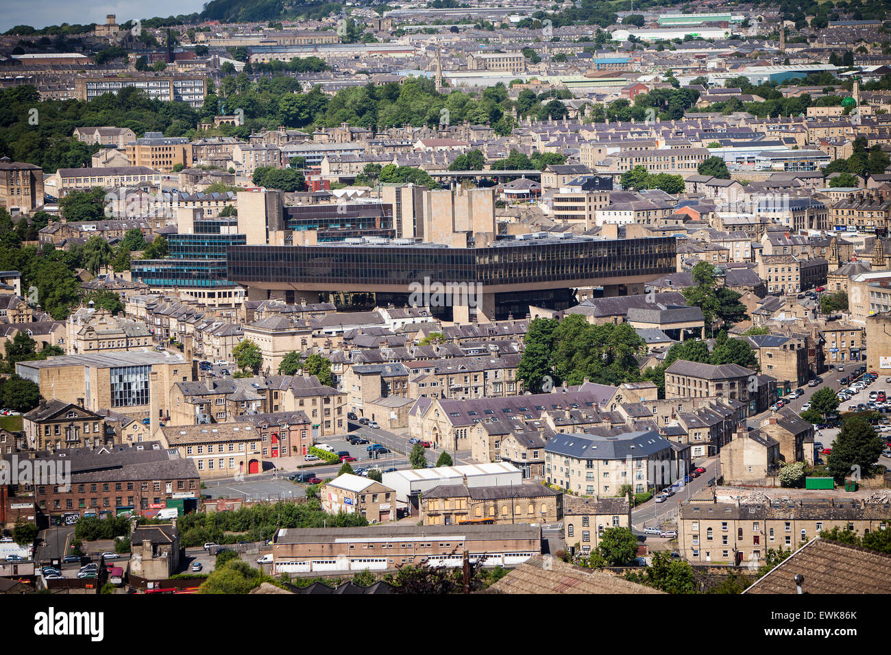 L'ex Halifax Bank Headquarters sulla strada della Trinità, Halifax, Calderdale, West Yorkshire. Foto Stock
