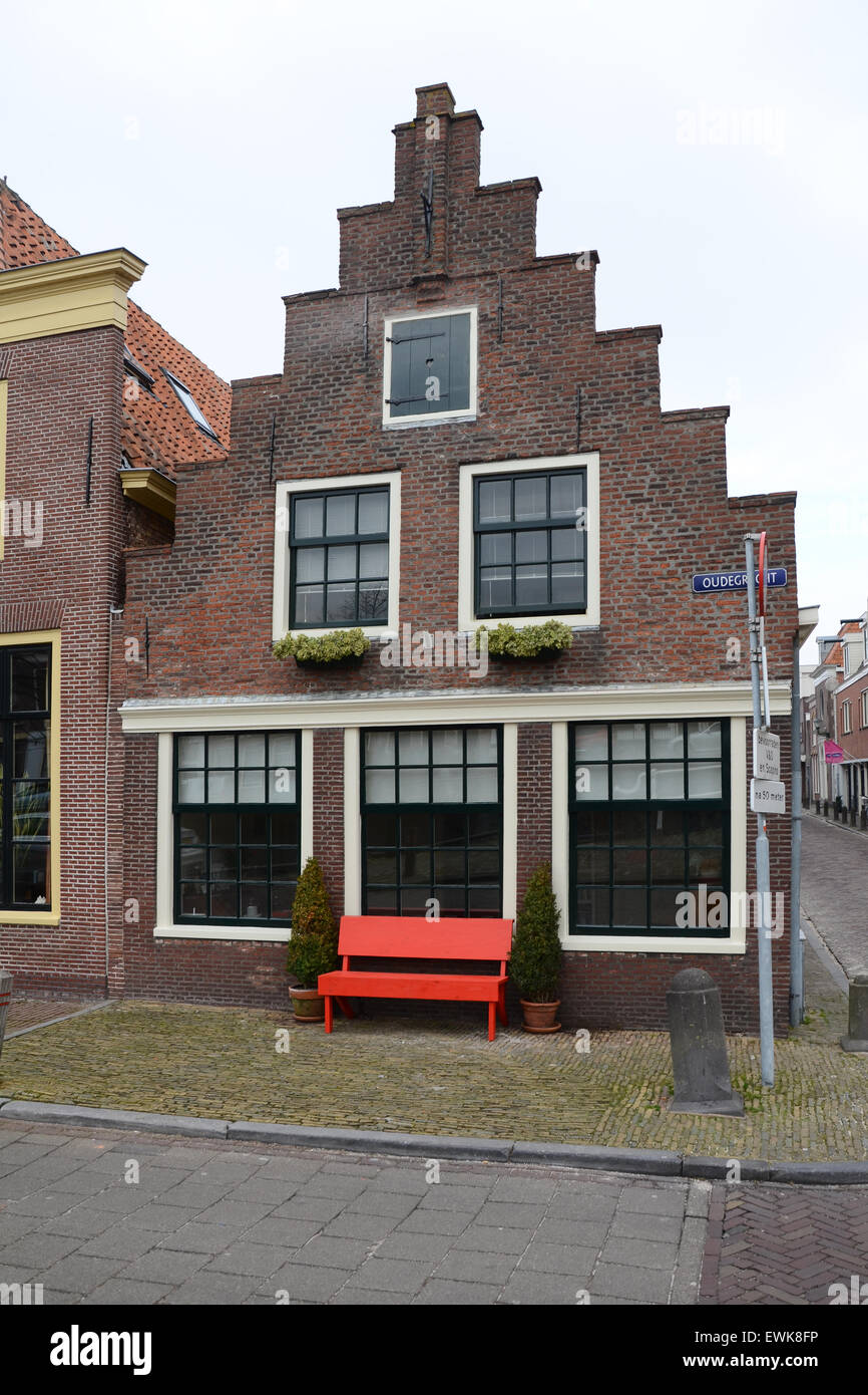 Pittoresca cittadina di Alkmaar centro Europa Paesi Bassi Foto Stock