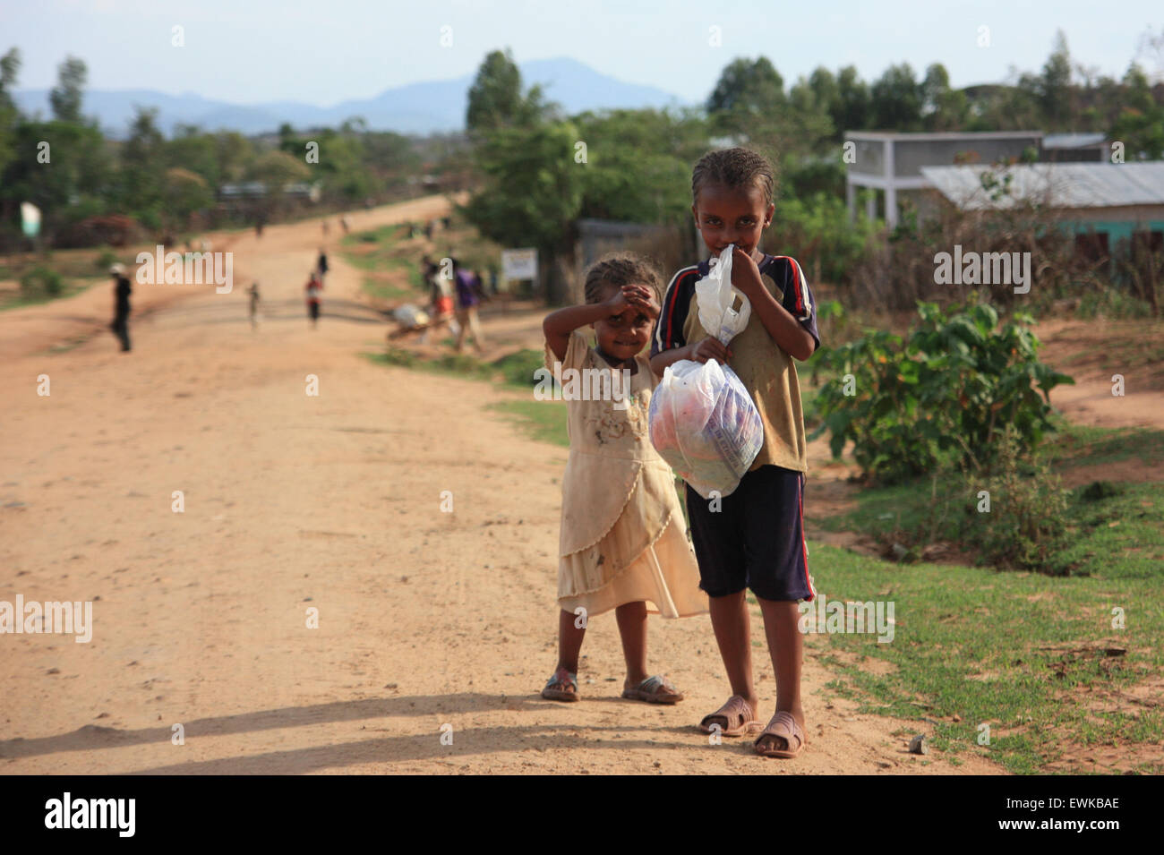 Bambini etiopi Foto Stock