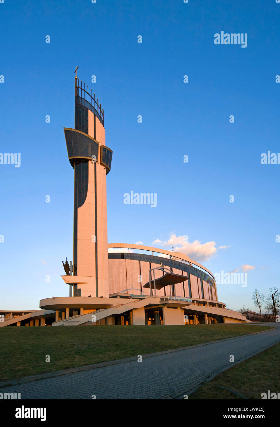 Il Santuario di Nostra Signora della Misericordia a Cracovia, Lagiewniki District Foto Stock