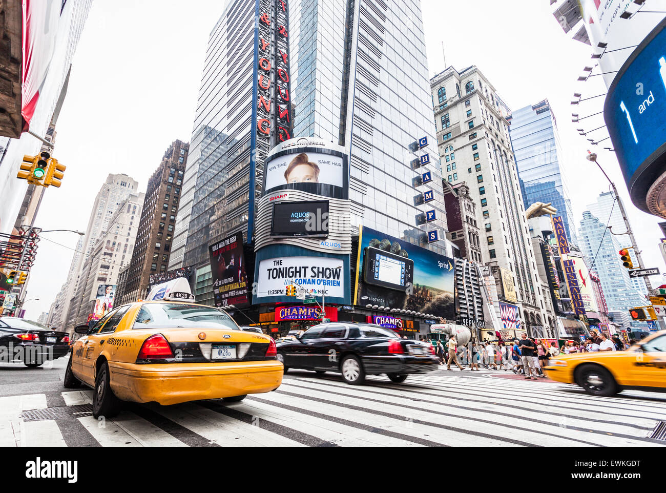 La città di New York Street scene, New York, Stati Uniti d'America Foto Stock