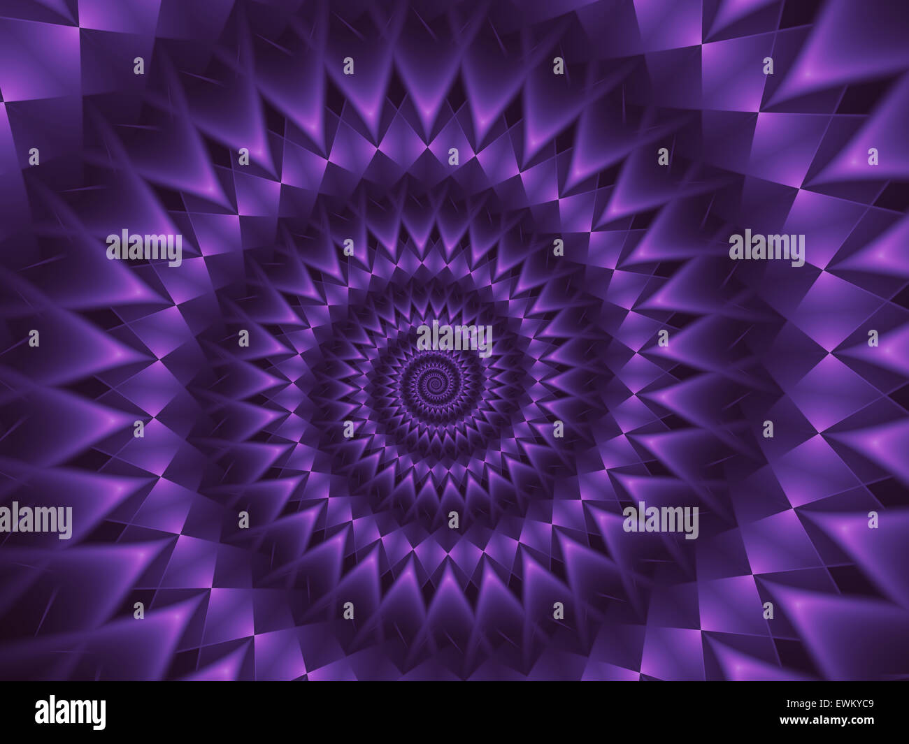 Abstract spirale viola sullo sfondo di Fractal Foto Stock