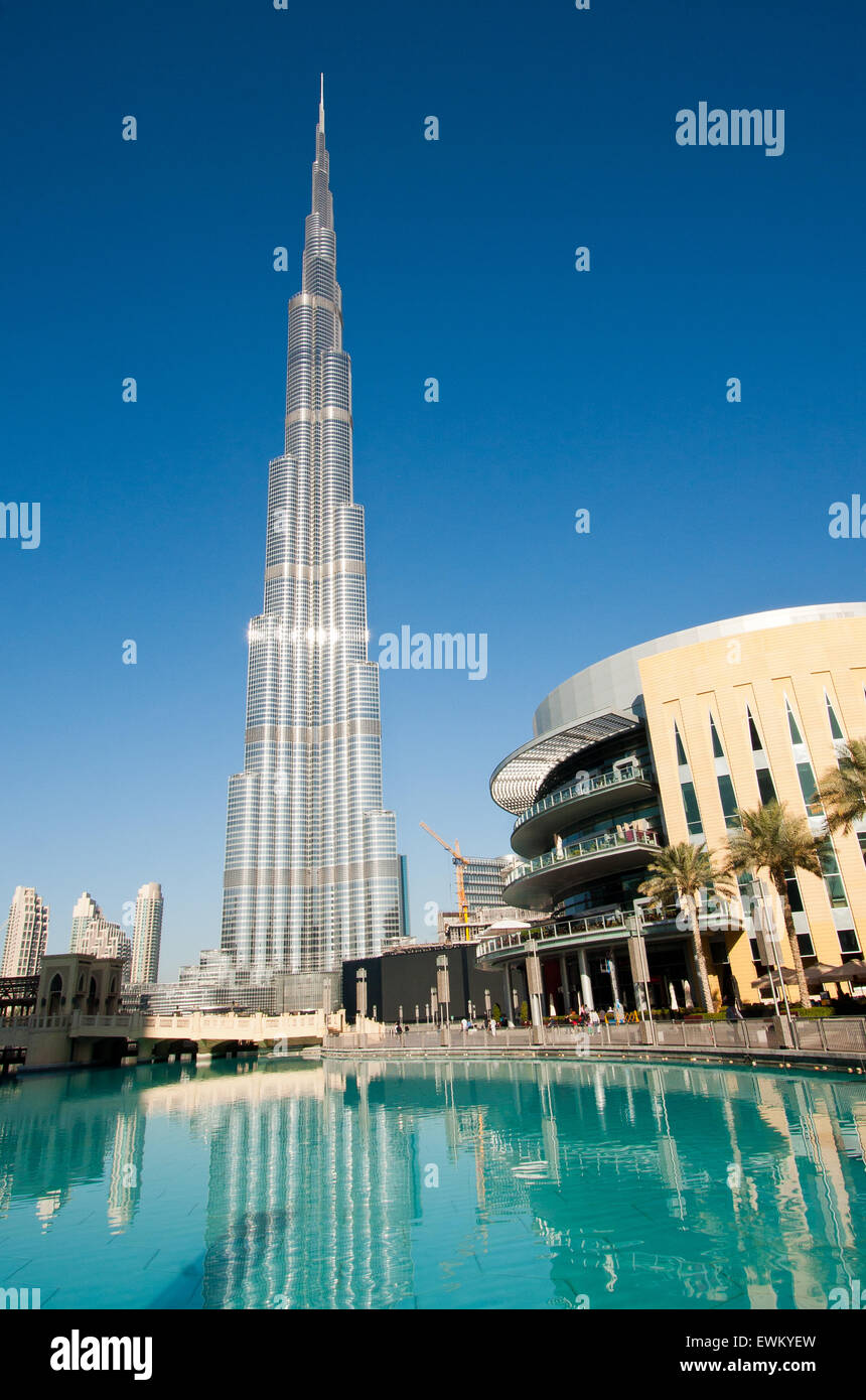 Dubai Burj Khalifa Foto Stock