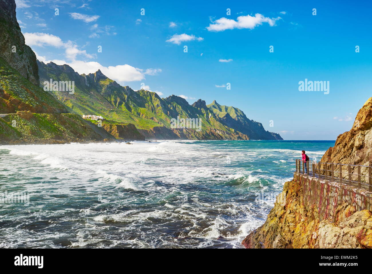 Almaciga, Taganana Costa, Tenerife, Isole Canarie, Spagna Foto Stock