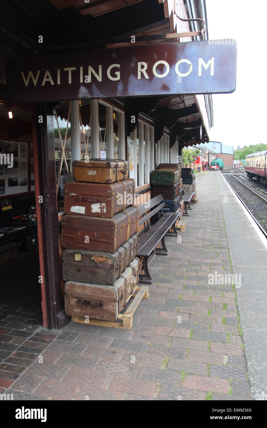 Severn Valley Steam Railway 1940's Weekend mock ww2 battaglie, Steam Railway, mostre, intrattenimento, meraviglioso scenario Foto Stock