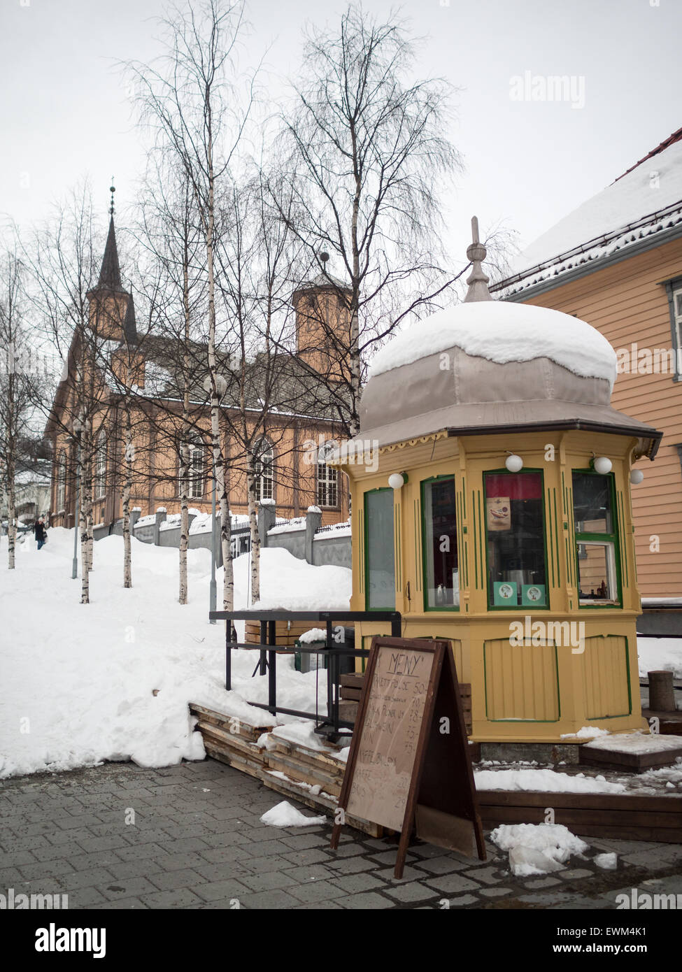 Il vecchio chiosco, Tromso Foto Stock