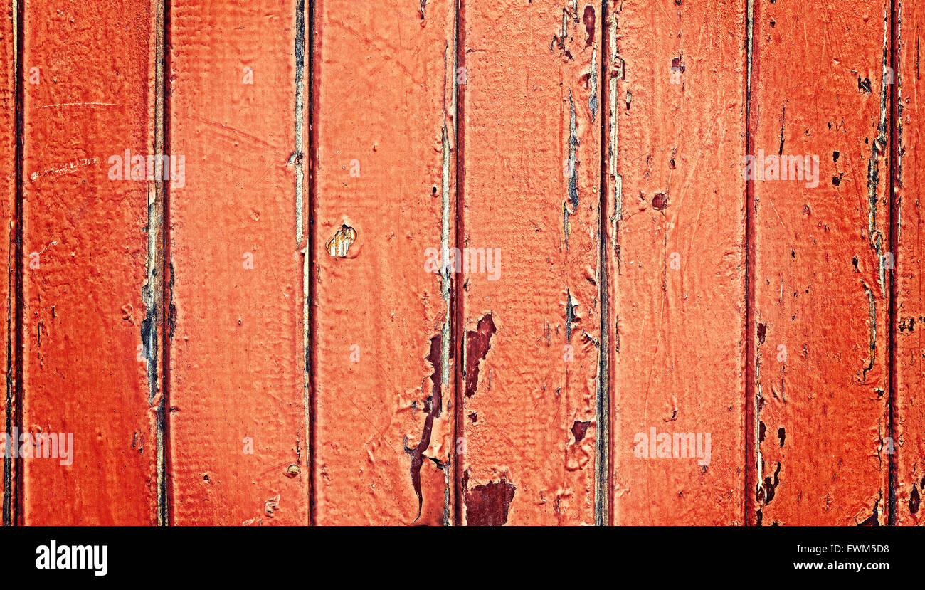 Vecchia porta di legno con peeling vernice, sfondo o texture. Foto Stock