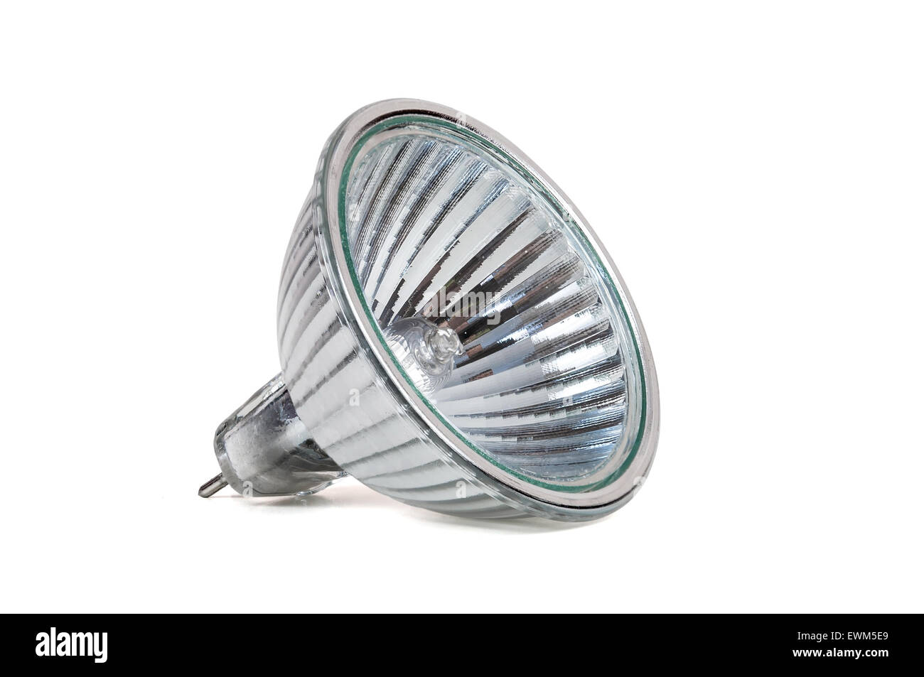 Lampada alogena isolato su sfondo bianco con tracciato di ritaglio Foto Stock