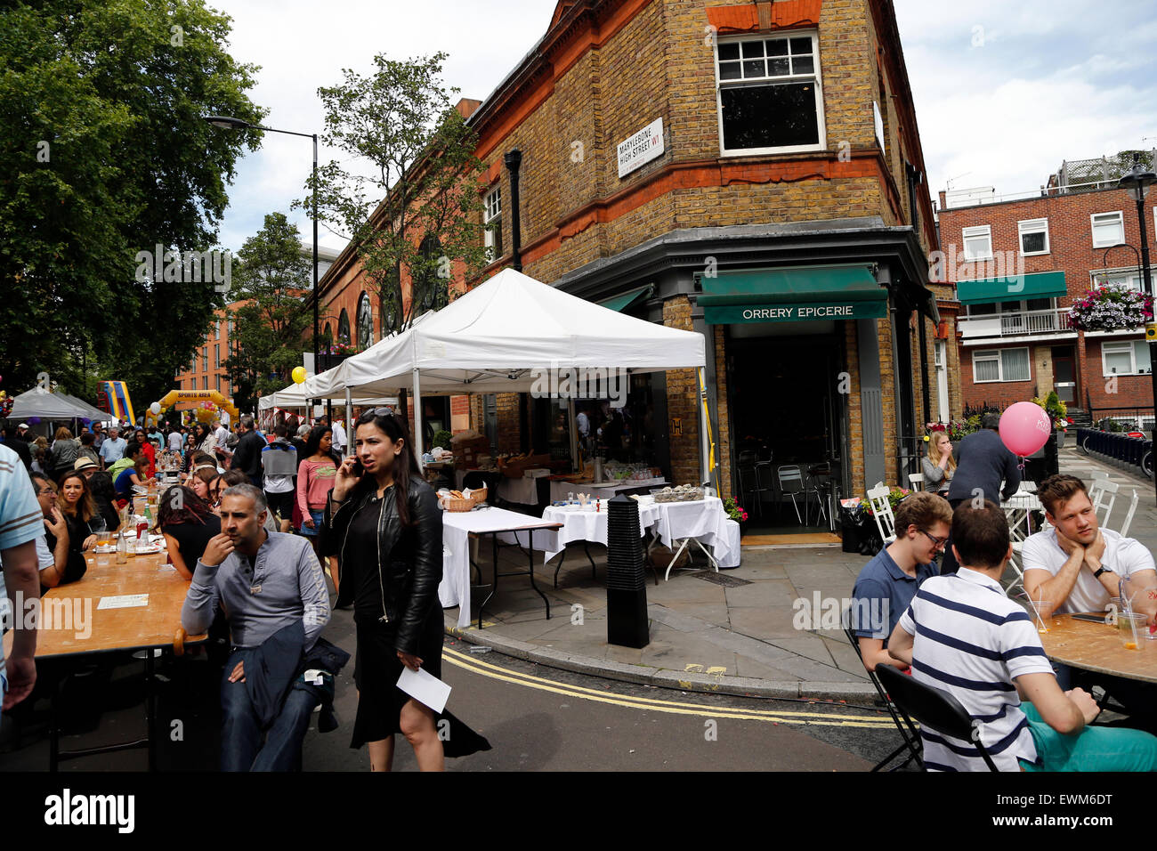 Londra, Regno Unito. Il 28 giugno, 2015. Marylebone Fayre, Marylebone, London; Inghilterra; UK Credit: Keith Erskine/Alamy Live News Foto Stock