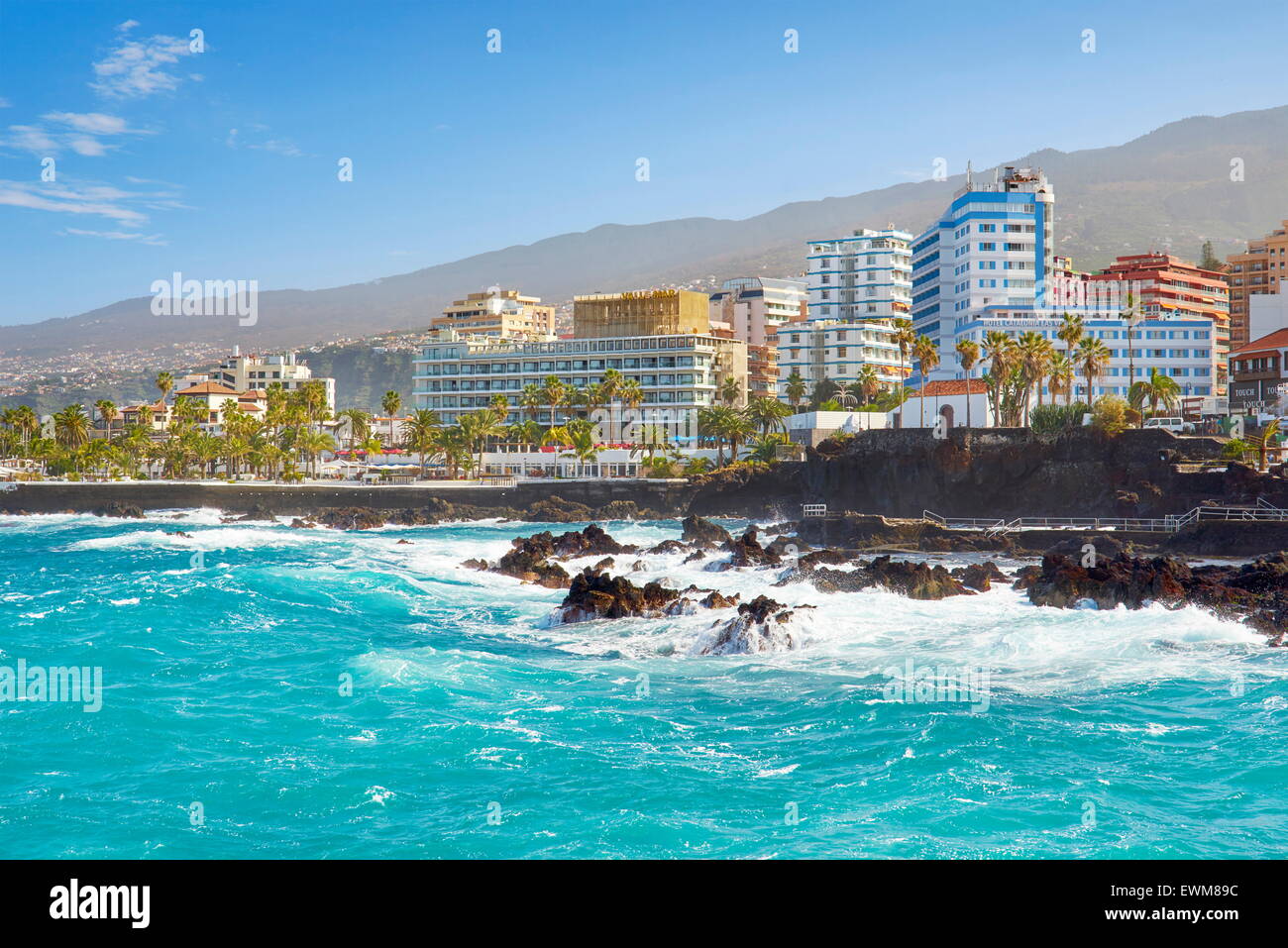 Puerto de la Cruz, Tenerife, Isole Canarie, Spagna Foto Stock