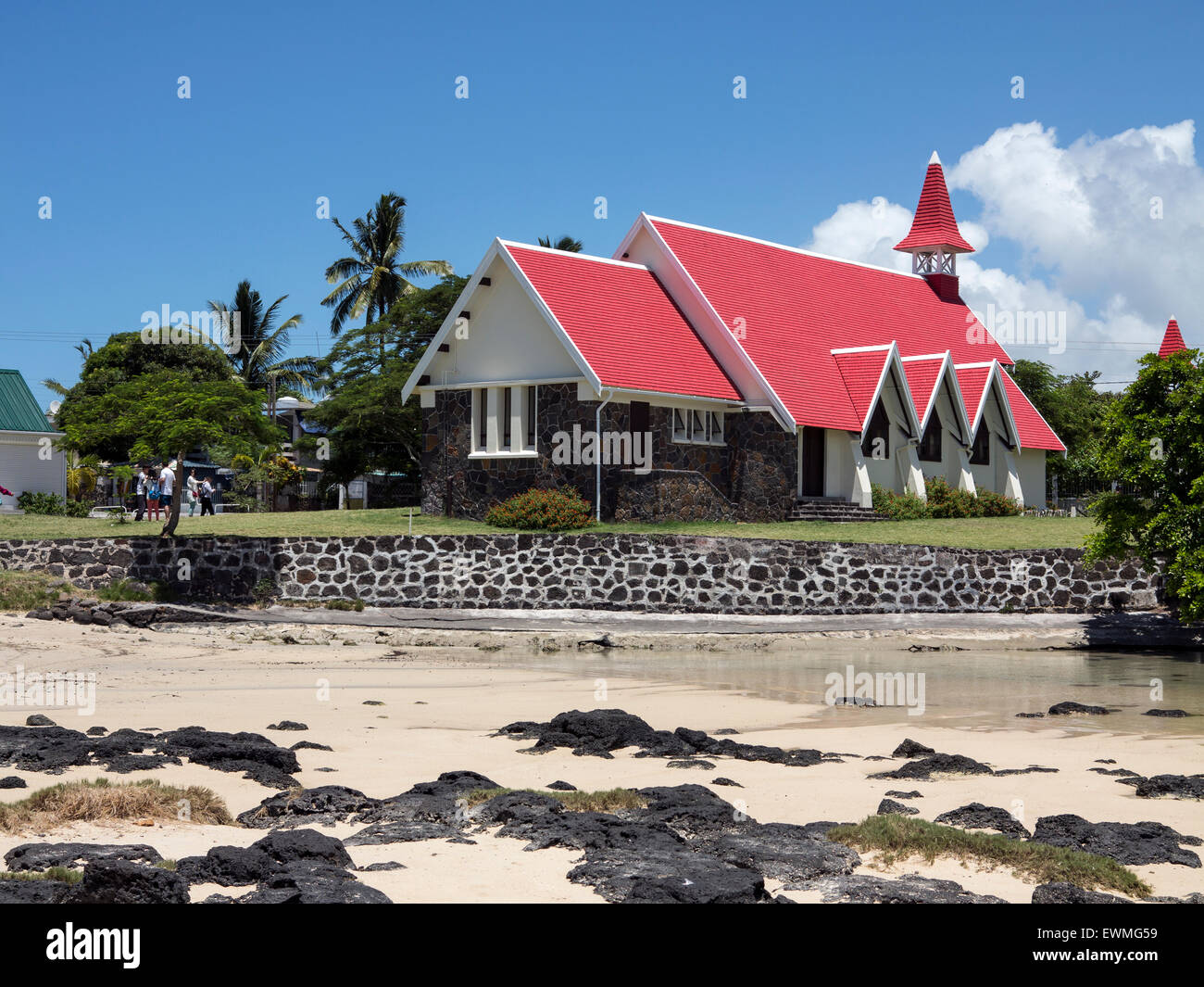 Eglise Cap Malheureux ile Maurice Oceano indiano Foto Stock