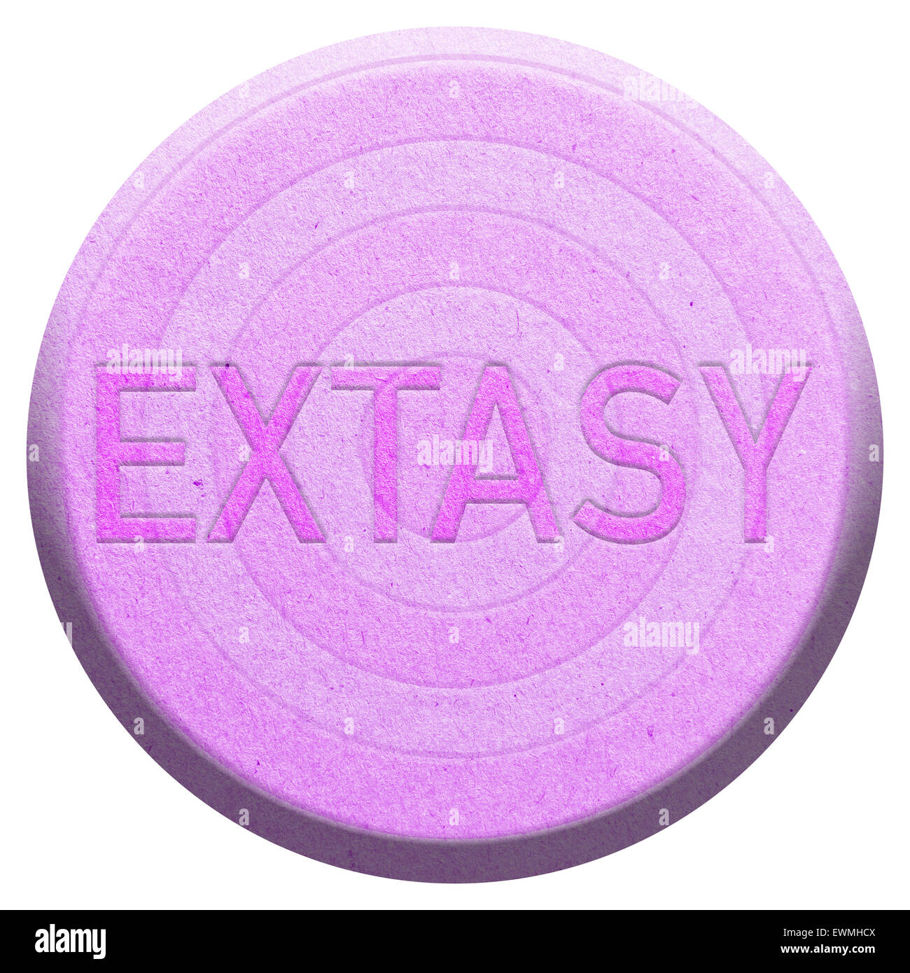 Pillola di ecstasy Foto Stock