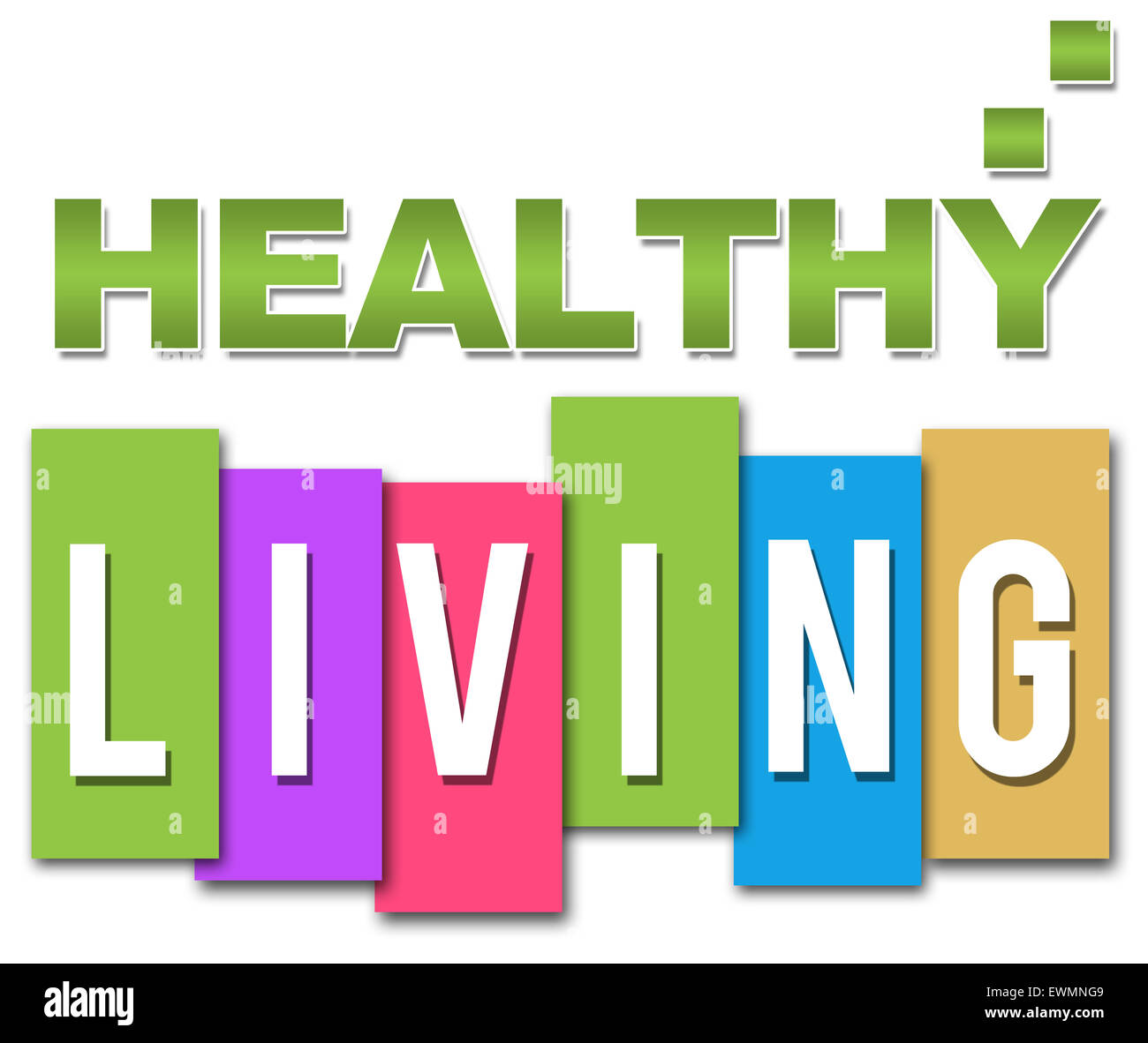 Uno stile di vita sano Professional colorato Foto Stock