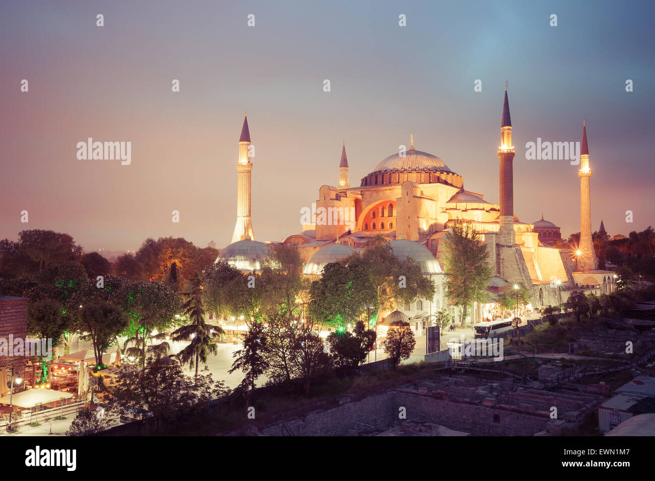 Museo Hagia Sophia in Istanbul, Turchia Foto Stock