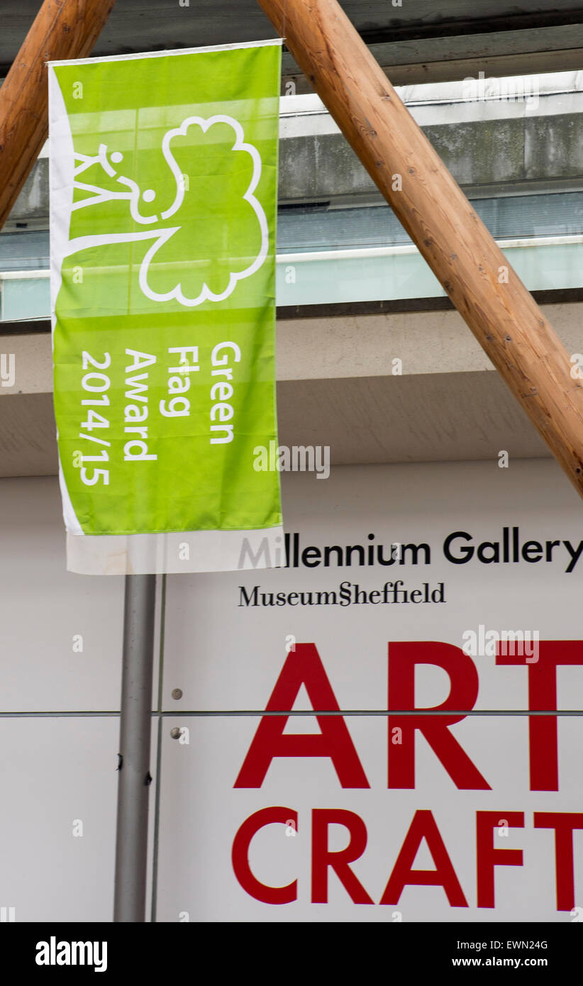 Foto di Sheffield Bandiera verde Award Foto Stock