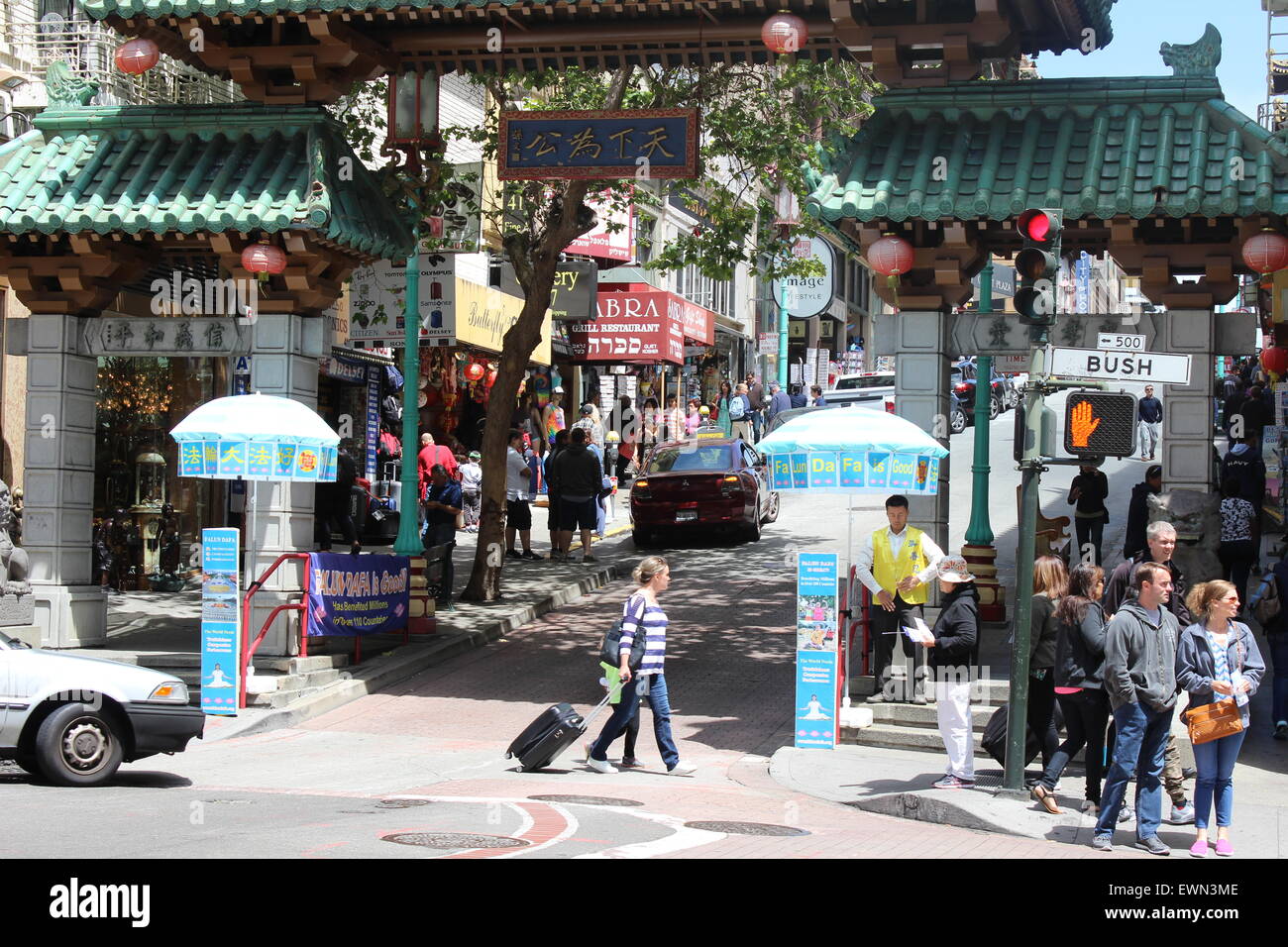 San Francisco Chinatown cancelli! Foto Stock