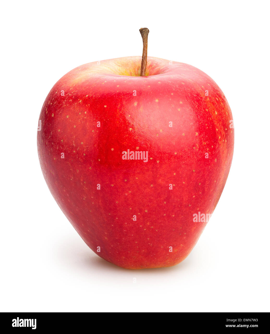Rosso isolato di Apple Foto Stock