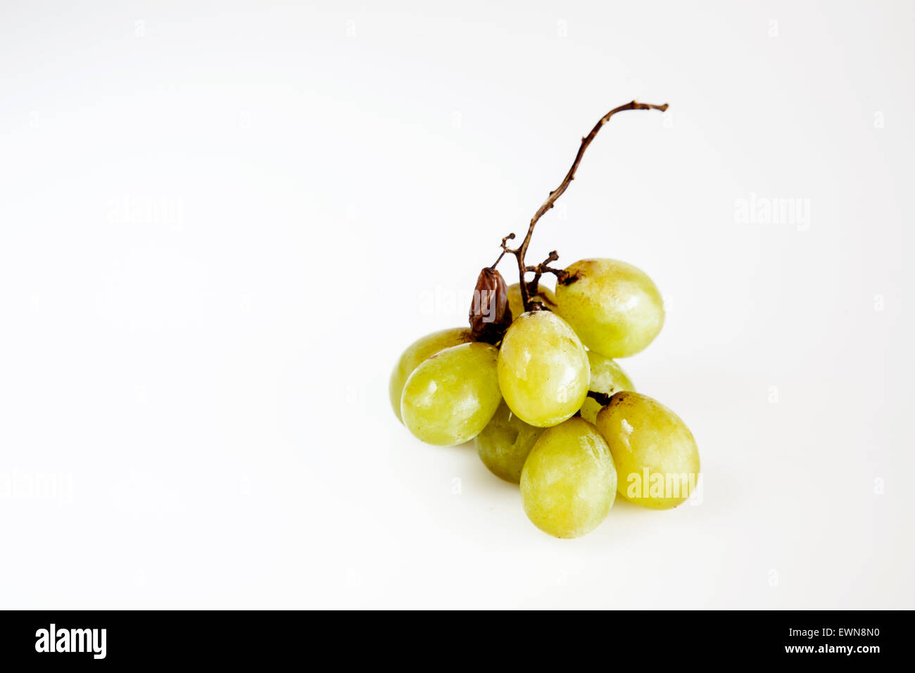 Grappolo di uva bianca Foto Stock