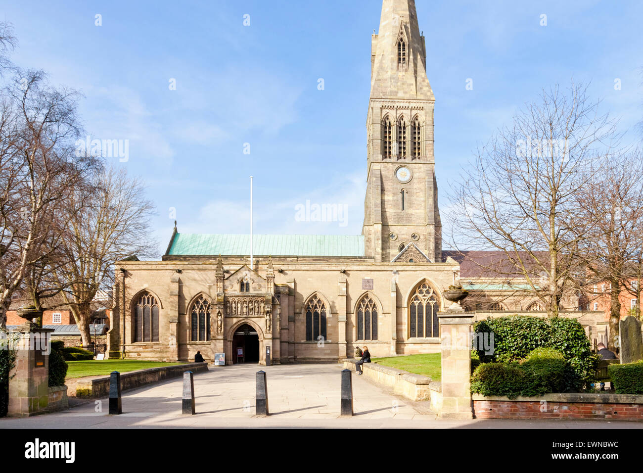 Cattedrale di Leicester, Leicester, England, Regno Unito Foto Stock