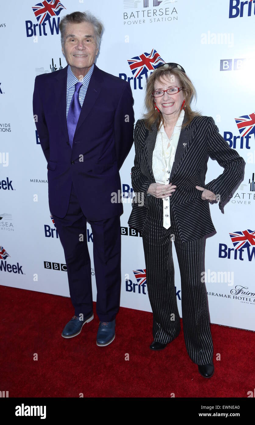 BritWeek 2015: nono Brit annuale settimana lanciare al console britannico Generali Residence - Arrivi con: Fred Willard dove: Los Angeles, California, Stati Uniti quando: 21 Apr 2015 Foto Stock