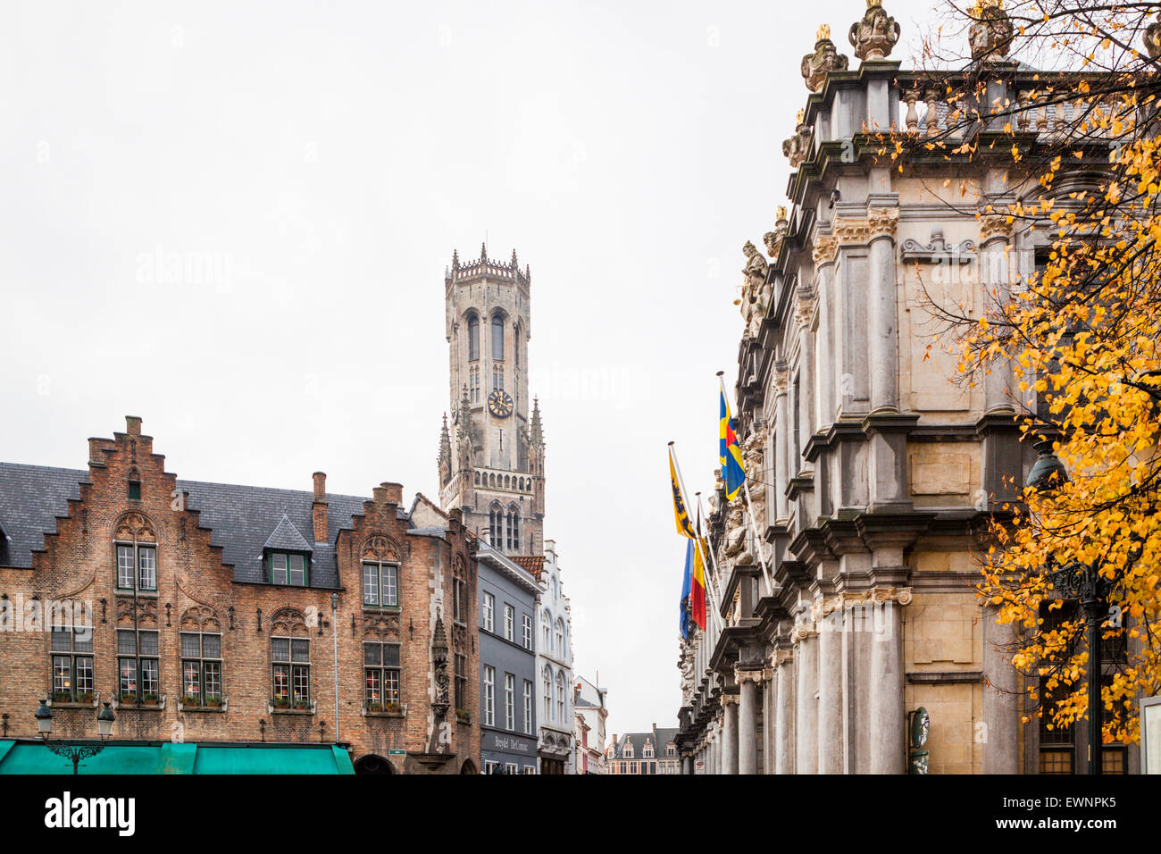Distretto storico, a Bruges, Belgio Foto Stock