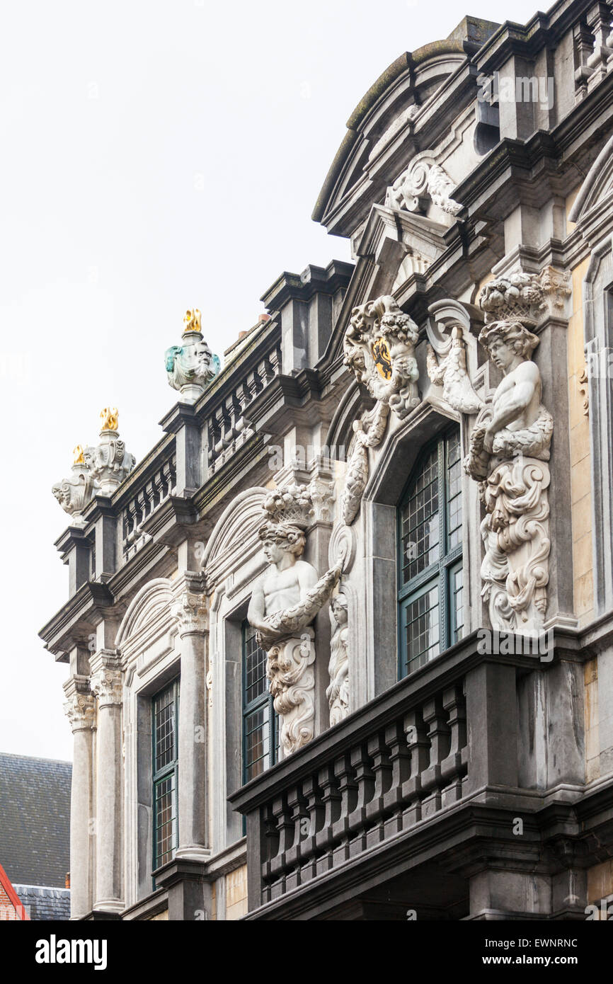 Distretto storico, a Bruges, Belgio Foto Stock