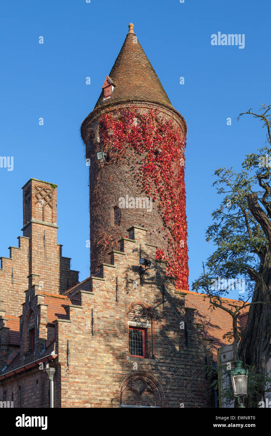 Distretto storico, a Bruges, Belgio Foto Stock