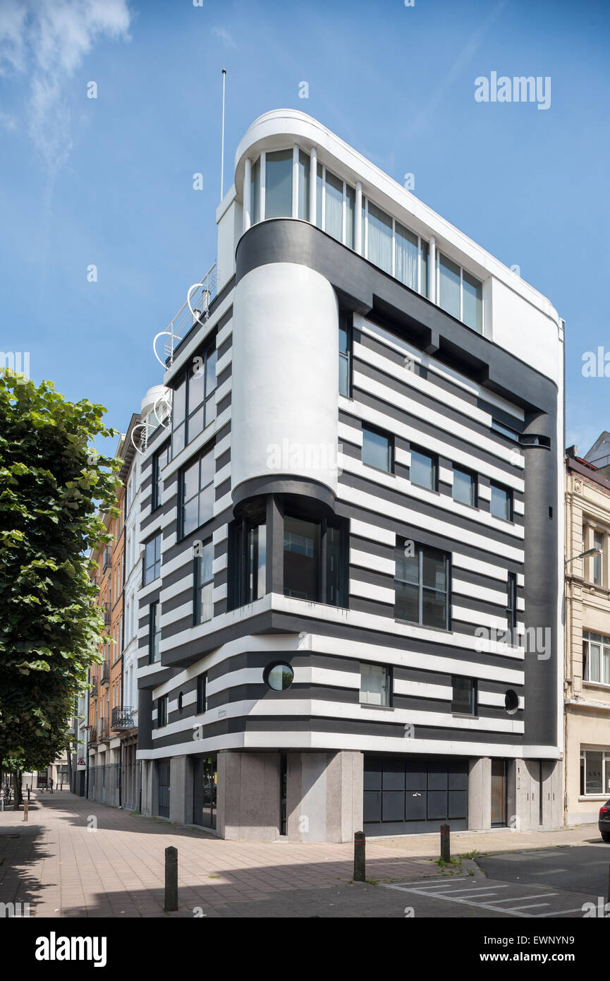 Belgio, Anversa, Huis van Roosmalen progettato dall architetto belga Bob Van Reeth Foto Stock