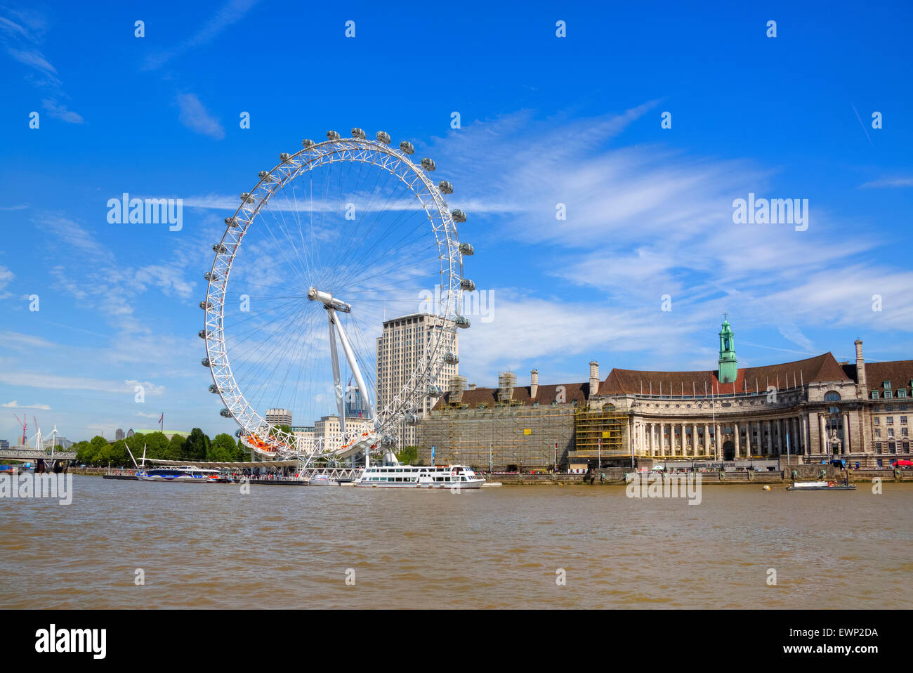 London Eye, London, England, Regno Unito Foto Stock