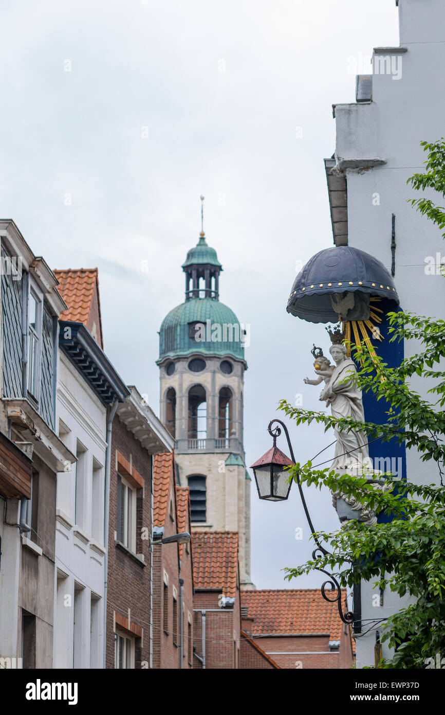 Il quartiere storico, Anversa, Belgio Foto Stock