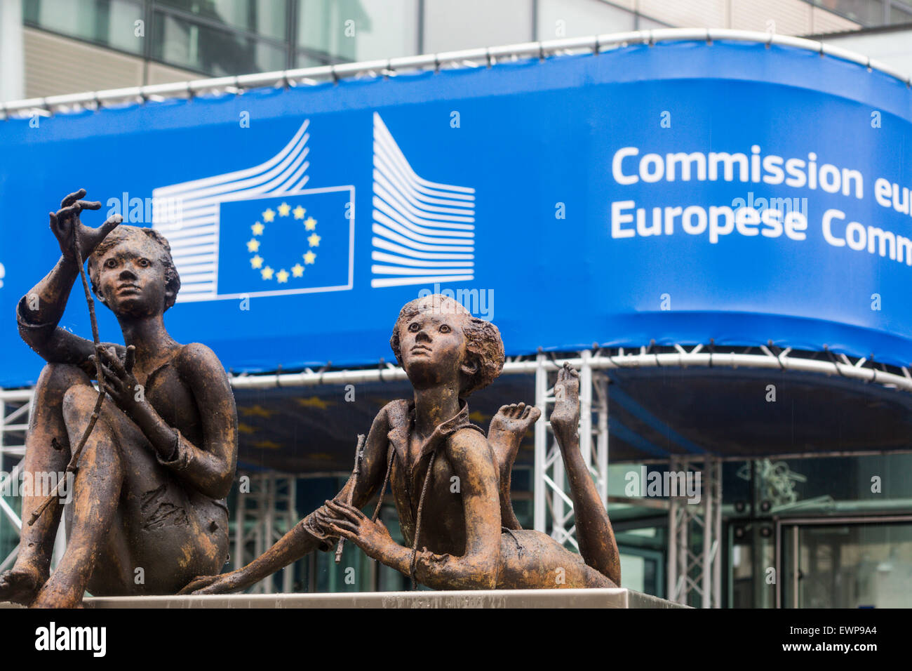 Commissione europea edificio, Bruxelles, Belgio Foto Stock