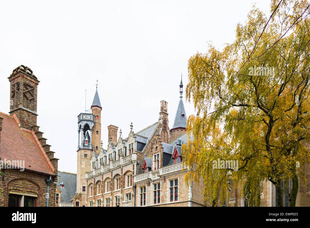 Distretto storico, a Bruges, Belgio Foto Stock