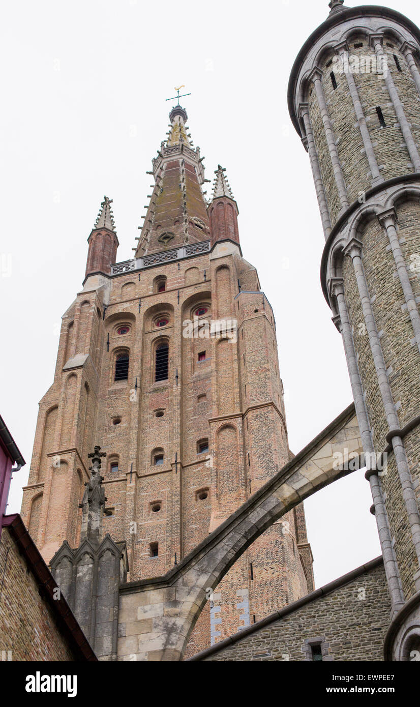 Distretto storico, a Bruges, Belgio Foto Stock