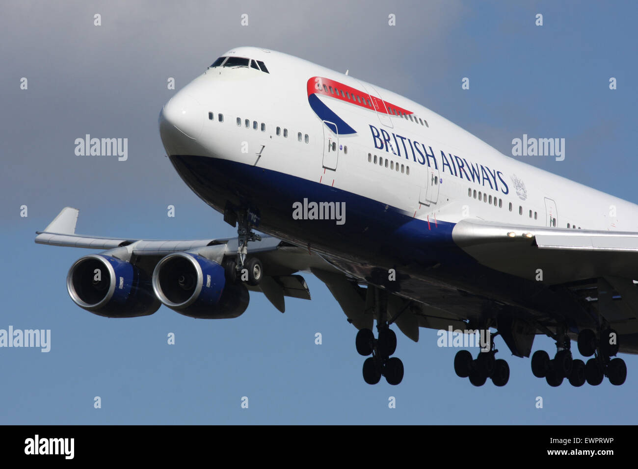 BA 747 BRITSH AIRWAYS Foto Stock