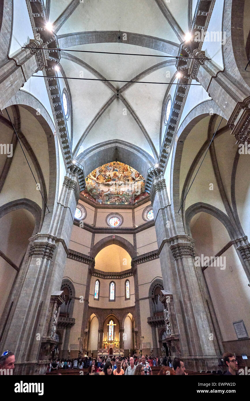 La Cattedrale di Santa Maria del Fiore è la chiesa principale di Firenze, Italia Foto Stock