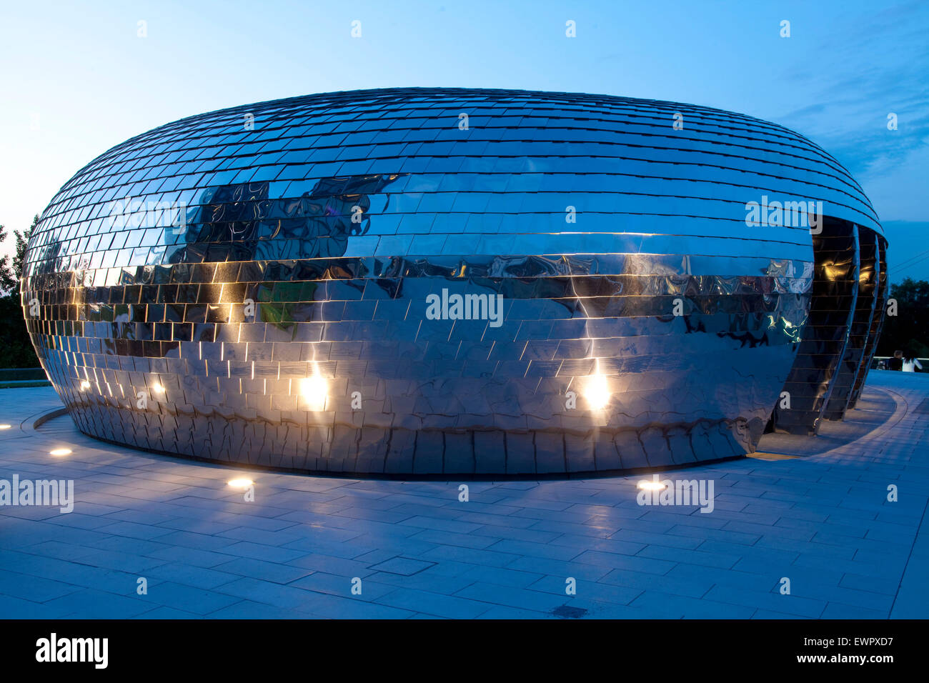 L'Europa, in Germania, in Renania settentrionale-Vestfalia, Duesseldorf, i ciottoli Bar dell'Hyatt Regency hotel al porto Medienhafen, JSK Foto Stock