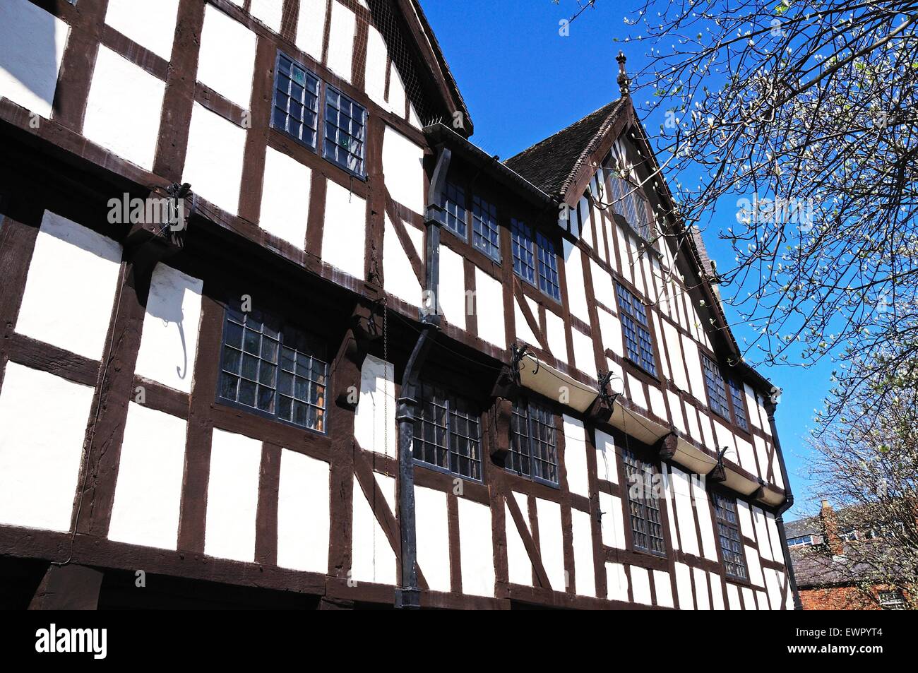 Vista della casa Rowleys, Shrewsbury, Shropshire, Inghilterra, Regno Unito, Europa occidentale. Foto Stock