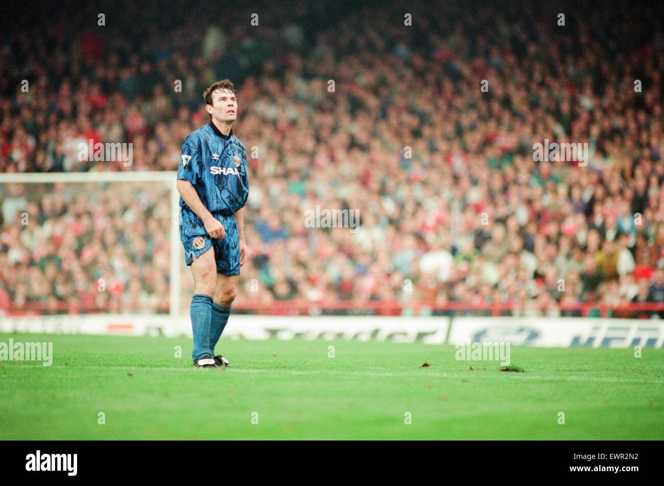 Middlesbrough 1-1 Manchester United, premier league a Ayresome Park, sabato 3 ottobre 1992. Brian McClair Foto Stock