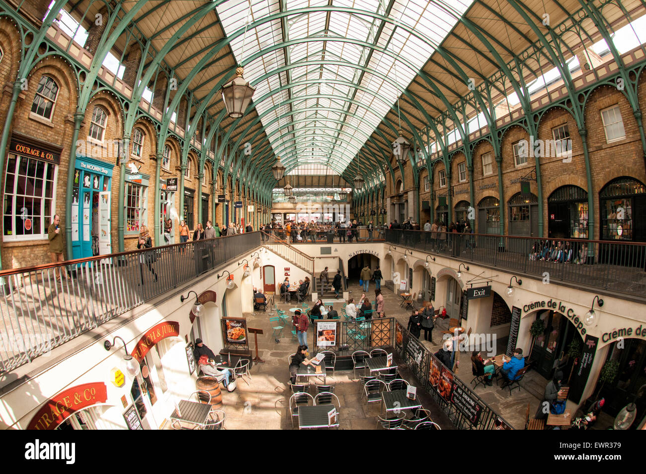 Mercato di Covent Garden nel cuore di Londra Foto Stock