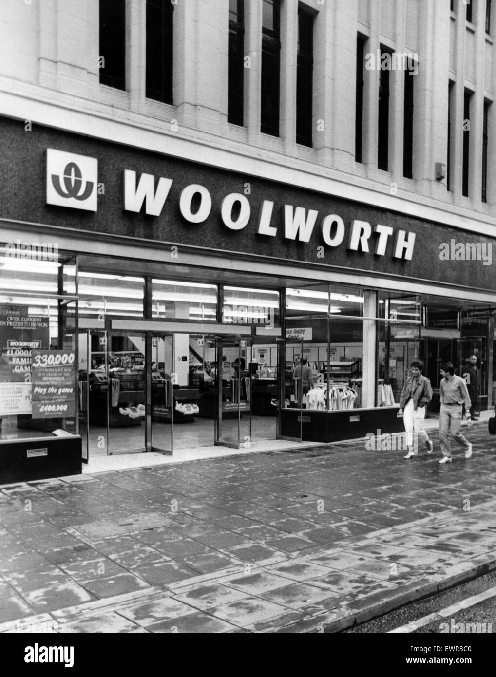 Woolworth Department Store, Northumberland Street, Newcastle, 4 agosto 1984. Foto Stock