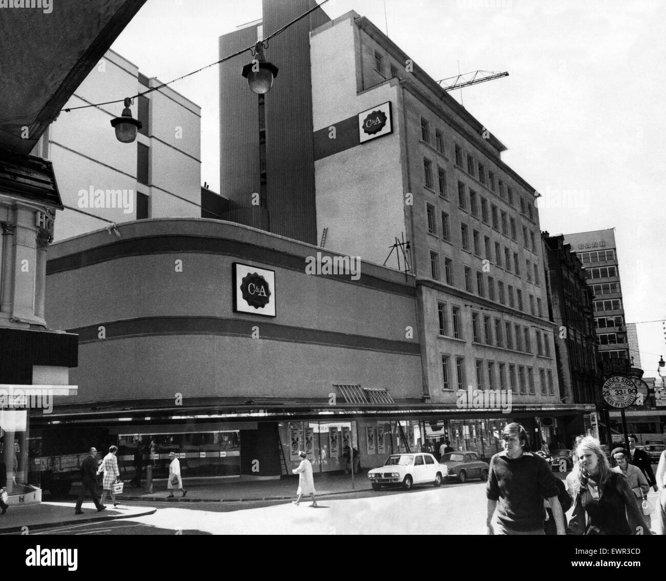 C&un negozio in Corporation Street, Birmingham, 15 luglio 1971. Foto Stock