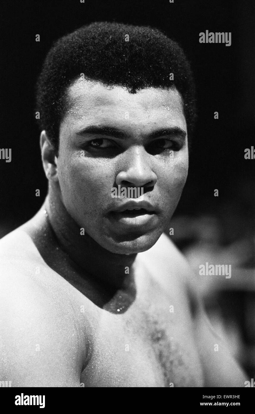 Muhammad Ali allenamento in vista della sua lotta con Bugner a Las Vegas. 4° febbraio 1973 Foto Stock