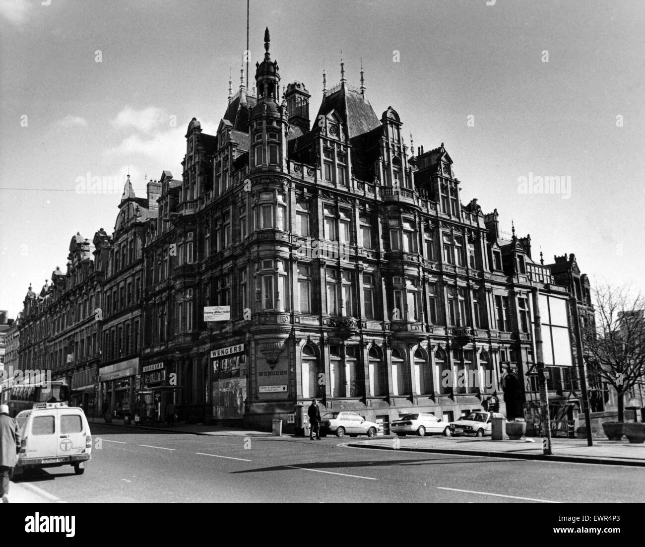 Wengers Department Store, Grainger Street, Newcastle, 20 marzo 1989. Foto Stock