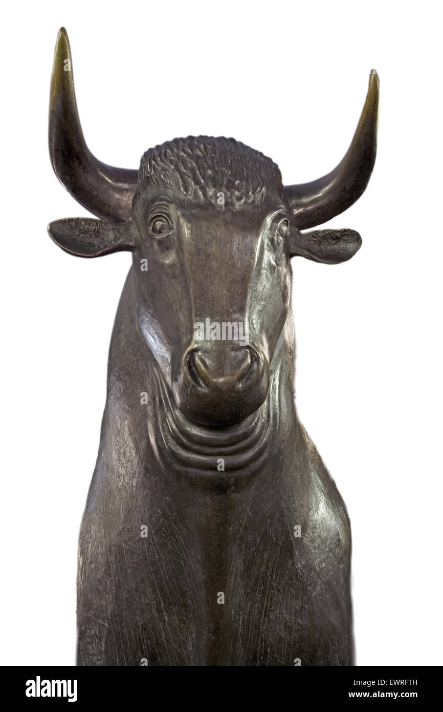 Germania, Francoforte, bull , simbolo del mercato finanziario, la Borsa, knockout,  Bulle, Frankfurter Boerse Foto Stock