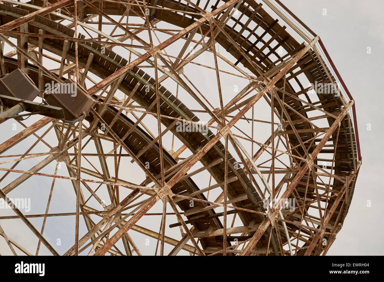 Le Montagne russe Ciclone, Coney Island, Brooklyn, New York, Stati Uniti d'America Foto Stock