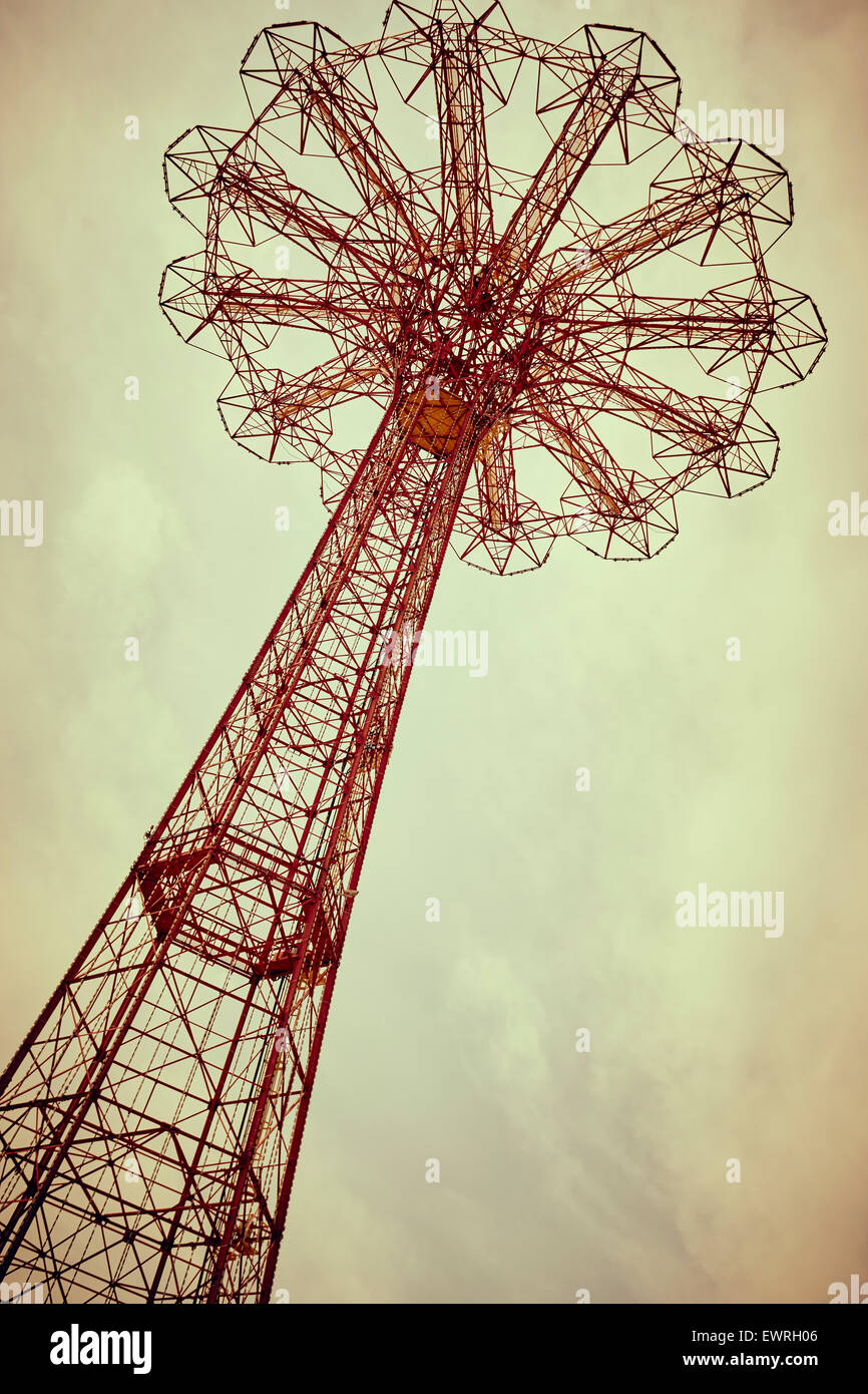 Parachute Jump, Coney Island, Brooklyn, New York City, Stati Uniti d'America Foto Stock